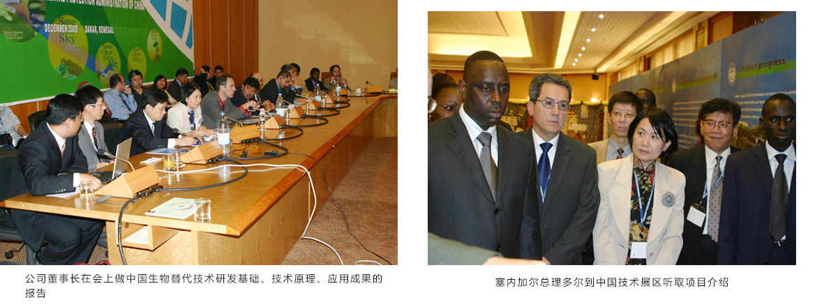 公司董事长兼总经理徐志文代表公司在塞内加尔参加联合国第十七届《蒙特利尔议定书》缔约国大会